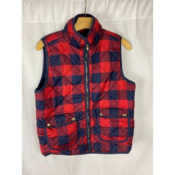 Workshop Republic Clothing Plaid Check Vest Women's Medium. - Picture 1 of 8